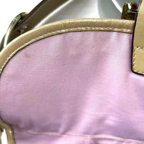 COACH F15204 Champagne Metallic Shimmer Tote Shoulder Bag - Picture 13 of 13